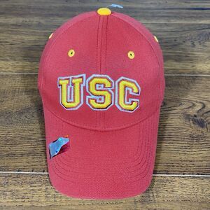 Vintage USC Trojans Hat Cap Top of the World One Size Fitted Red Embroidered